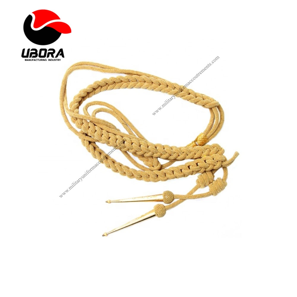 gold wire aiguillettes and cords supplier good quality military aiguillettes suppliers 